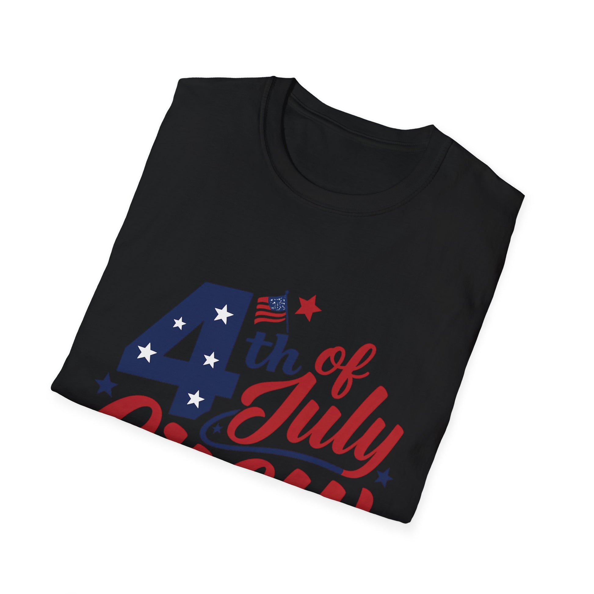 4th of July Crew Unisex Softstyle T-Shirt, Patriotic Tee, Independence Day Shirt, Summer Celebration Wear, Family Reunion Outfit - The Shara Prints