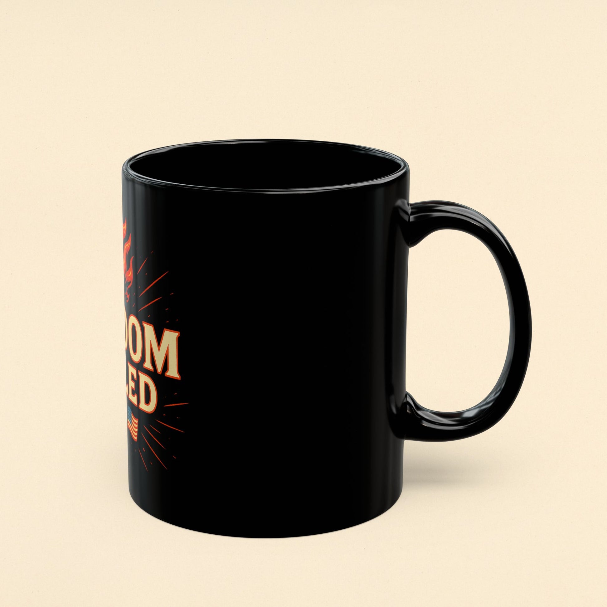 Freedom Fueled – Bold Patriotic Coffee Mug for True Americans - The Shara Prints