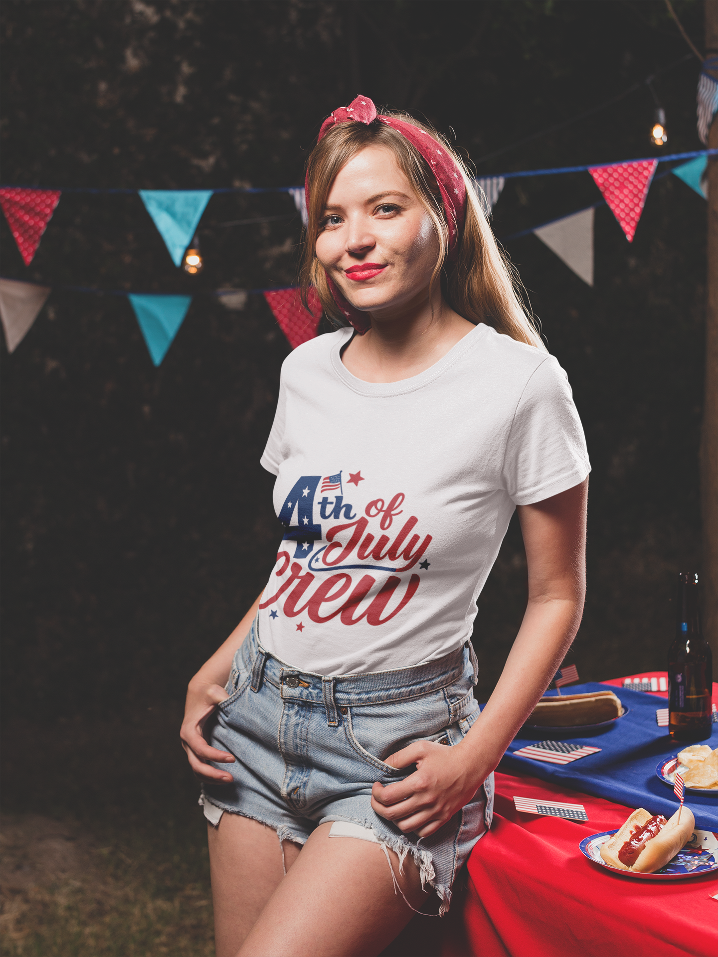 4th of July Crew Unisex Softstyle T-Shirt, Patriotic Tee, Independence Day Shirt, Summer Celebration Wear, Family Reunion Outfit - The Shara Prints