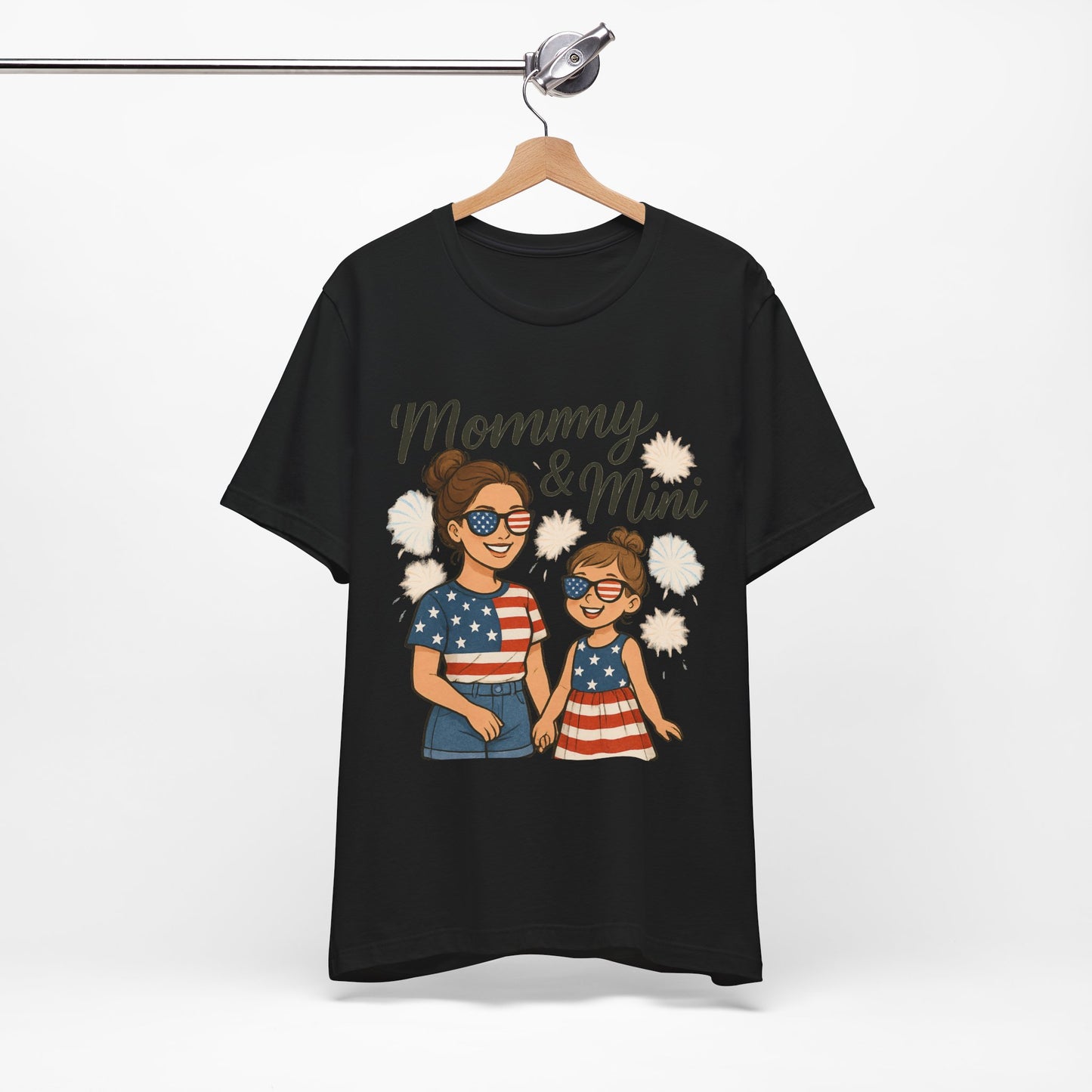 Mommy & Mini 4th of July Matching Shirt | Mom & Daughter Patriotic Tee | Mommy and Me Independence Day Outfit | Cute USA Family Matching Shirt - The Shara Prints