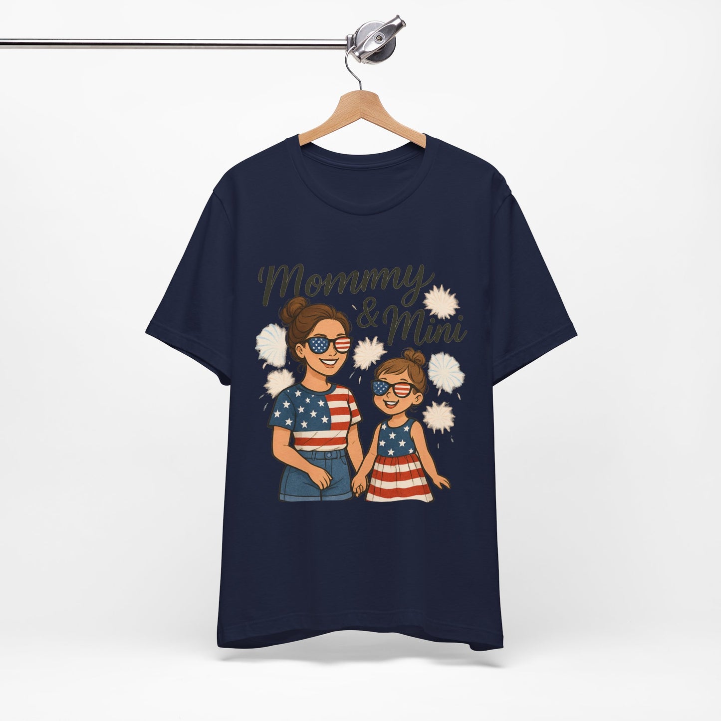 Mommy & Mini 4th of July Matching Shirt | Mom & Daughter Patriotic Tee | Mommy and Me Independence Day Outfit | Cute USA Family Matching Shirt - The Shara Prints