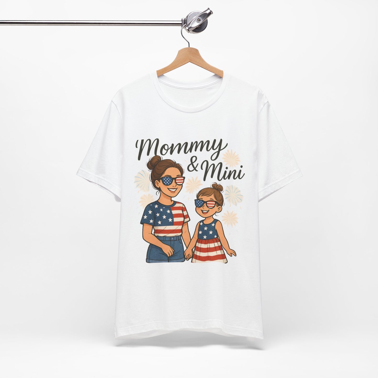 Mommy & Mini 4th of July Matching Shirt | Mom & Daughter Patriotic Tee | Mommy and Me Independence Day Outfit | Cute USA Family Matching Shirt - The Shara Prints
