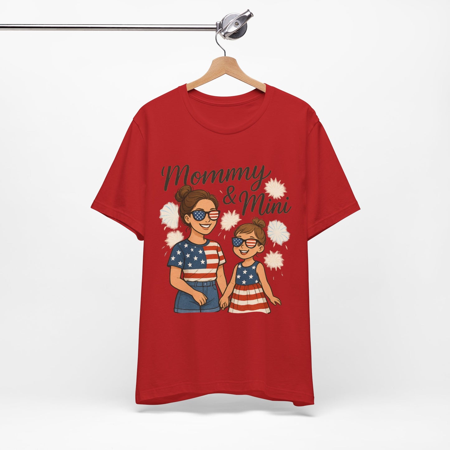 Mommy & Mini 4th of July Matching Shirt | Mom & Daughter Patriotic Tee | Mommy and Me Independence Day Outfit | Cute USA Family Matching Shirt - The Shara Prints