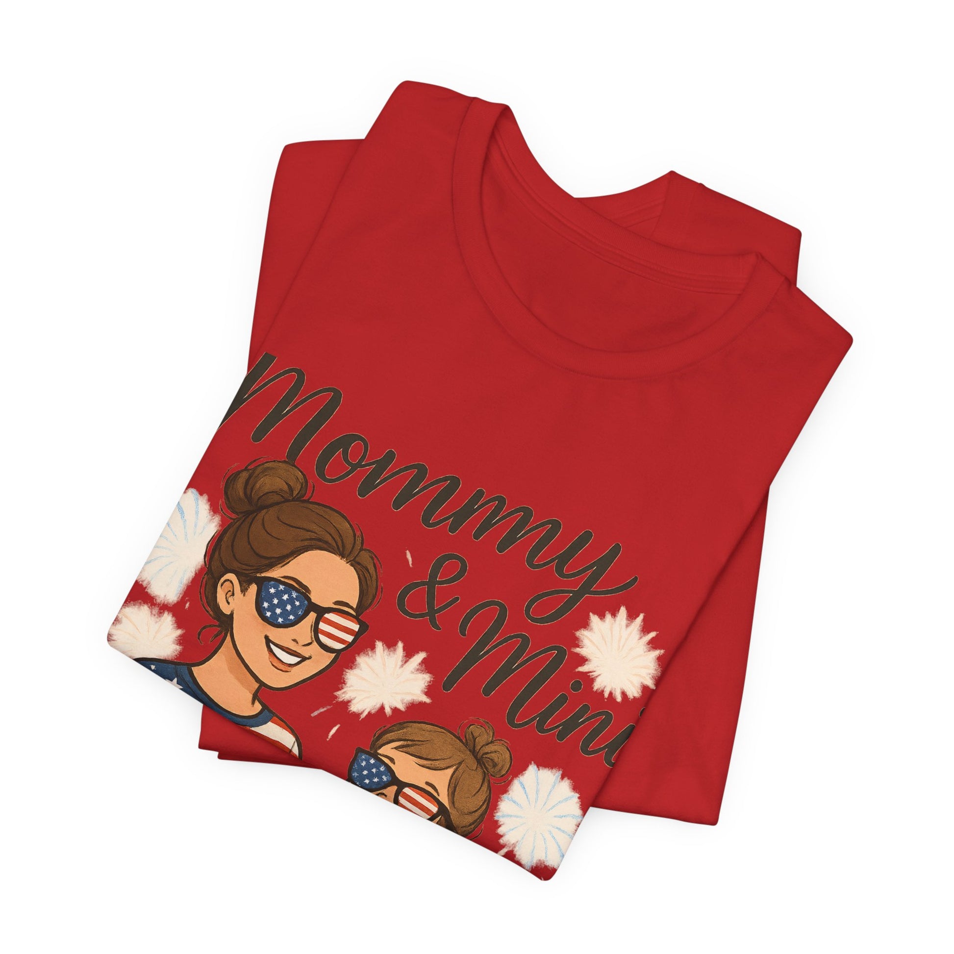 Mommy & Mini 4th of July Matching Shirt | Mom & Daughter Patriotic Tee | Mommy and Me Independence Day Outfit | Cute USA Family Matching Shirt - The Shara Prints