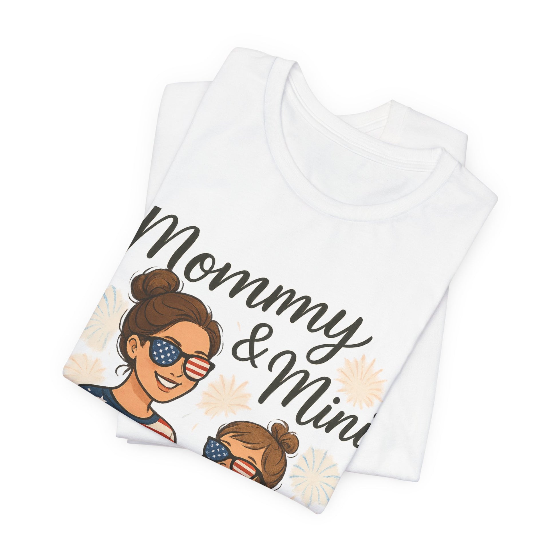 Mommy & Mini 4th of July Matching Shirt | Mom & Daughter Patriotic Tee | Mommy and Me Independence Day Outfit | Cute USA Family Matching Shirt - The Shara Prints