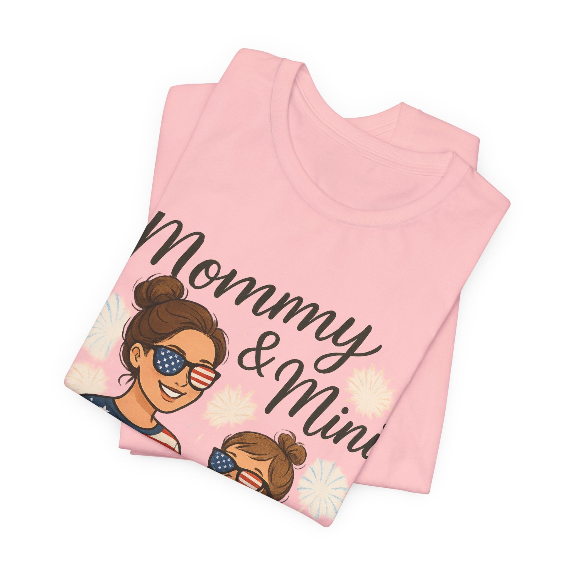 Mommy & Mini 4th of July Matching Shirt | Mom & Daughter Patriotic Tee | Mommy and Me Independence Day Outfit | Cute USA Family Matching Shirt - The Shara Prints