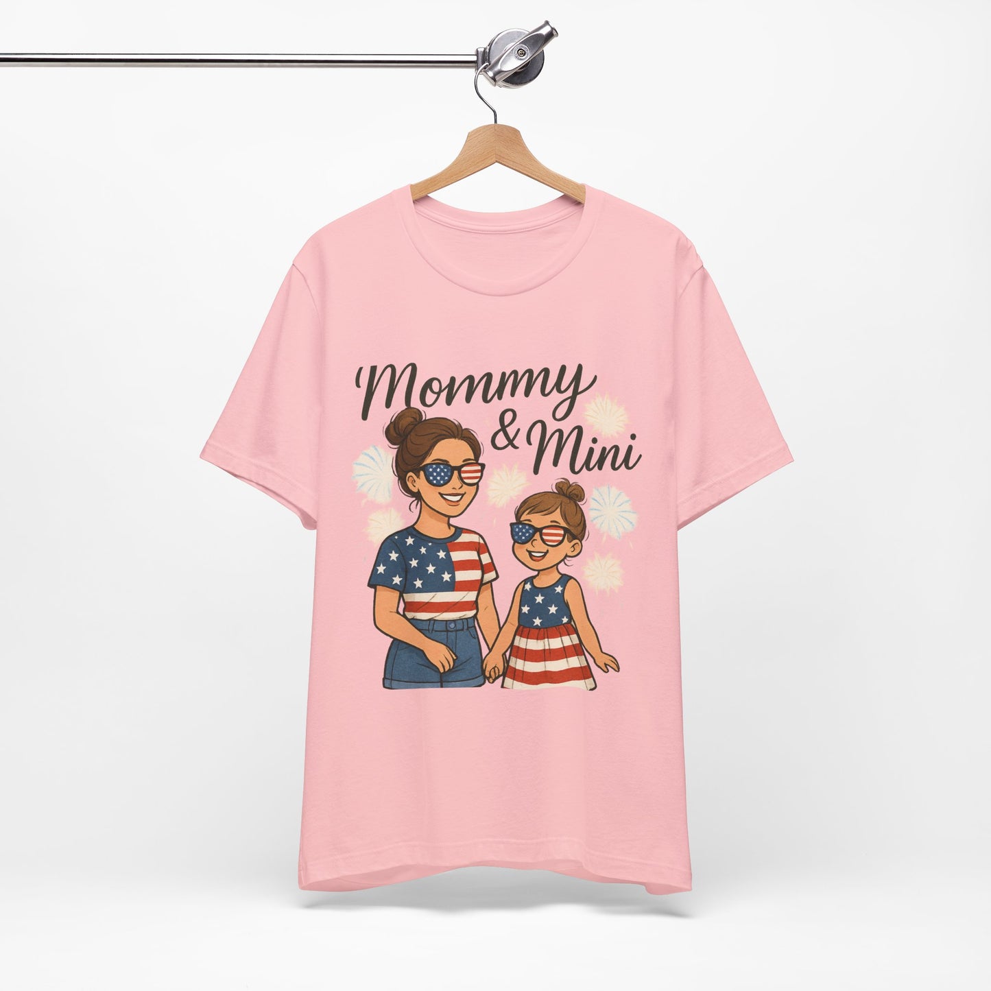 Mommy & Mini 4th of July Matching Shirt | Mom & Daughter Patriotic Tee | Mommy and Me Independence Day Outfit | Cute USA Family Matching Shirt - The Shara Prints