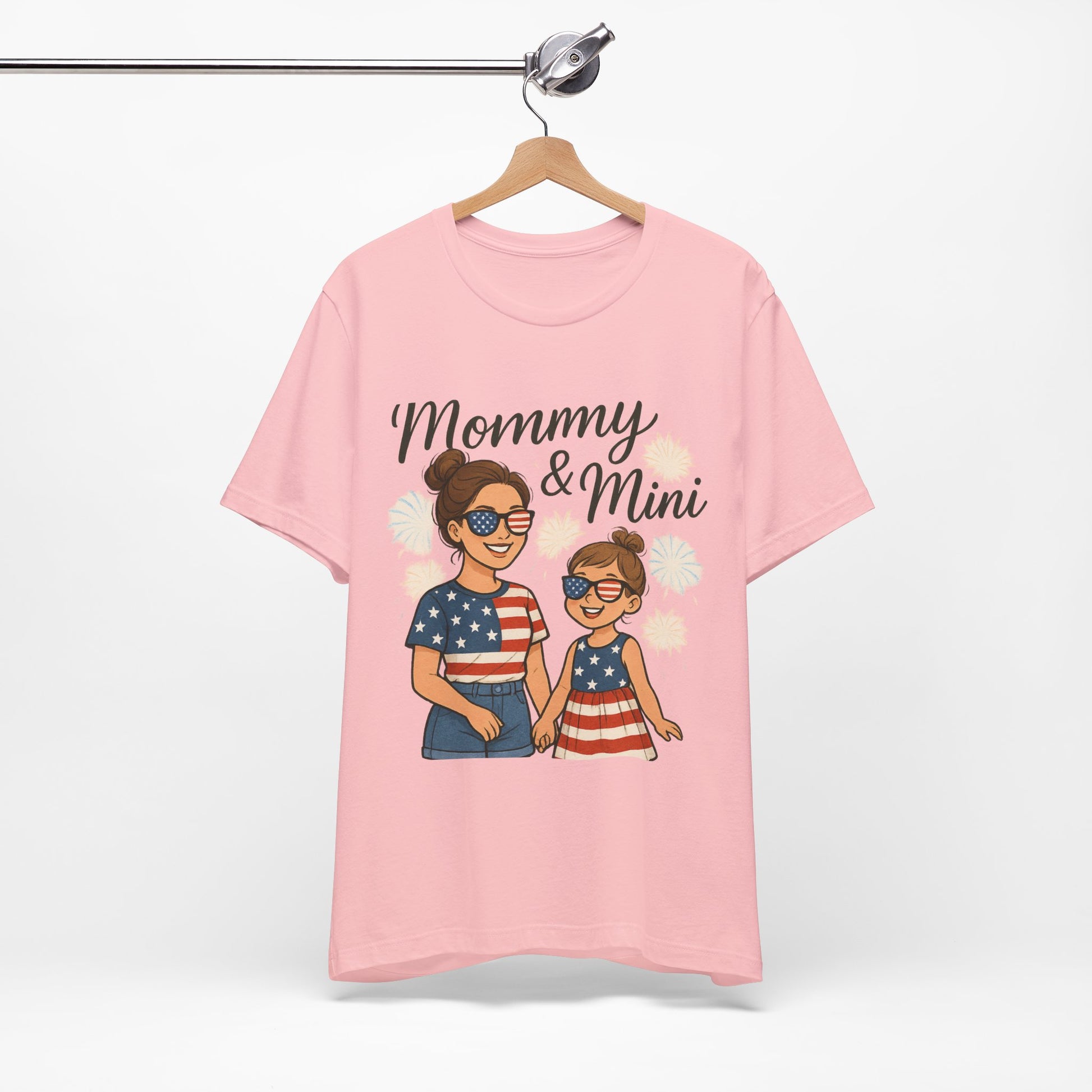 Mommy & Mini 4th of July Matching Shirt | Mom & Daughter Patriotic Tee | Mommy and Me Independence Day Outfit | Cute USA Family Matching Shirt - The Shara Prints
