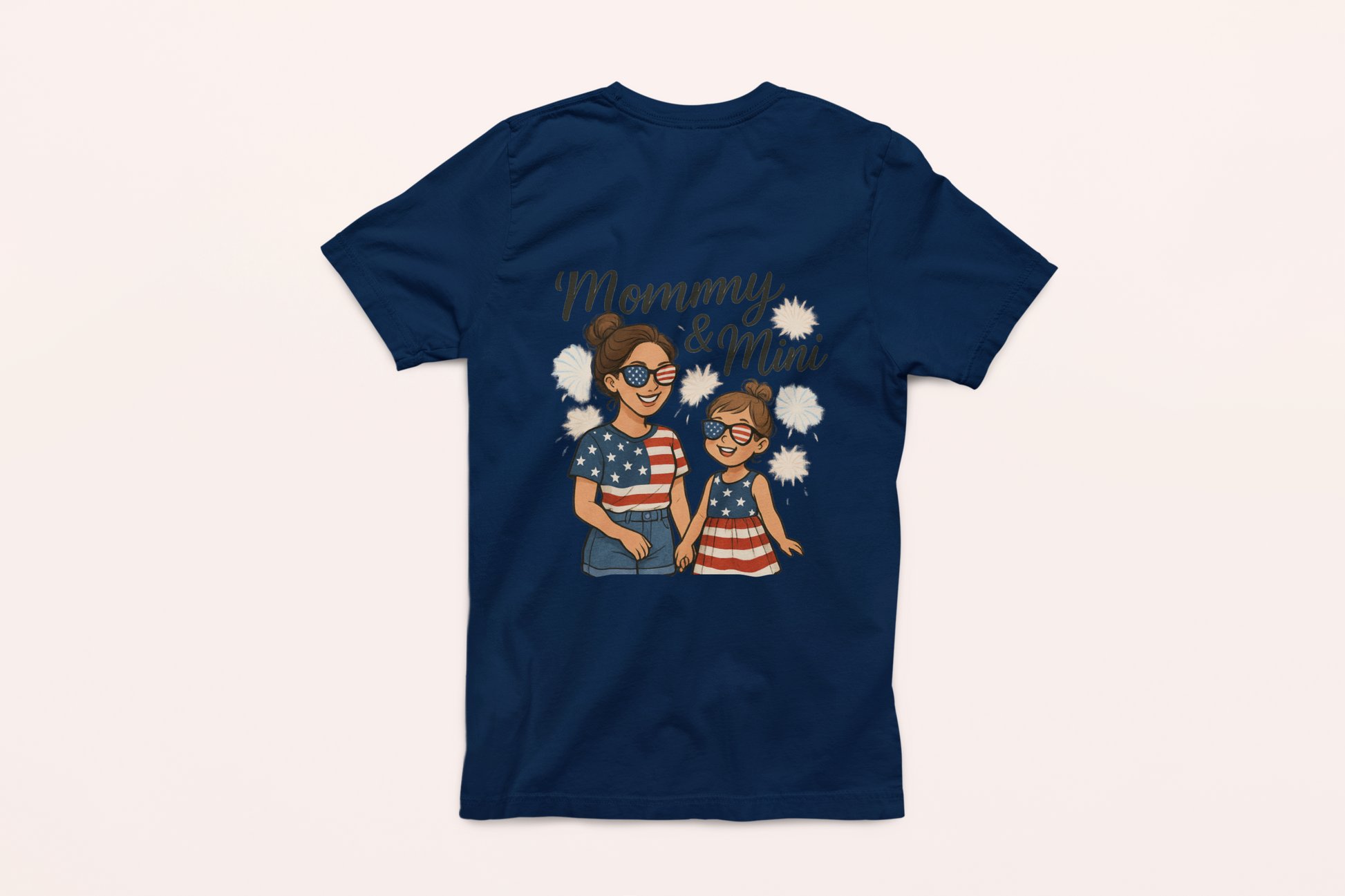 Mommy & Mini 4th of July Matching Shirt | Mom & Daughter Patriotic Tee | Mommy and Me Independence Day Outfit | Cute USA Family Matching Shirt - The Shara Prints