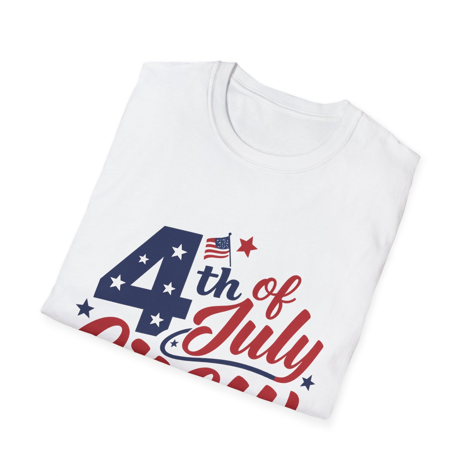4th of July Crew Unisex Softstyle T-Shirt, Patriotic Tee, Independence Day Shirt, Summer Celebration Wear, Family Reunion Outfit - The Shara Prints