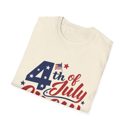 4th of July Crew Unisex Softstyle T-Shirt, Patriotic Tee, Independence Day Shirt, Summer Celebration Wear, Family Reunion Outfit - The Shara Prints