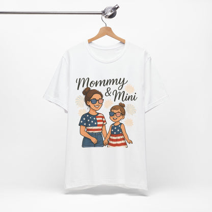 Mommy & Mini 4th of July Matching Shirt | Mom & Daughter Patriotic Tee | Mommy and Me Independence Day Outfit | Cute USA Family Matching Shirt - The Shara Prints