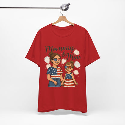 Mommy & Mini 4th of July Matching Shirt | Mom & Daughter Patriotic Tee | Mommy and Me Independence Day Outfit | Cute USA Family Matching Shirt - The Shara Prints