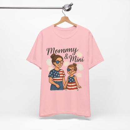 Mommy & Mini 4th of July Matching Shirt | Mom & Daughter Patriotic Tee | Mommy and Me Independence Day Outfit | Cute USA Family Matching Shirt - The Shara Prints