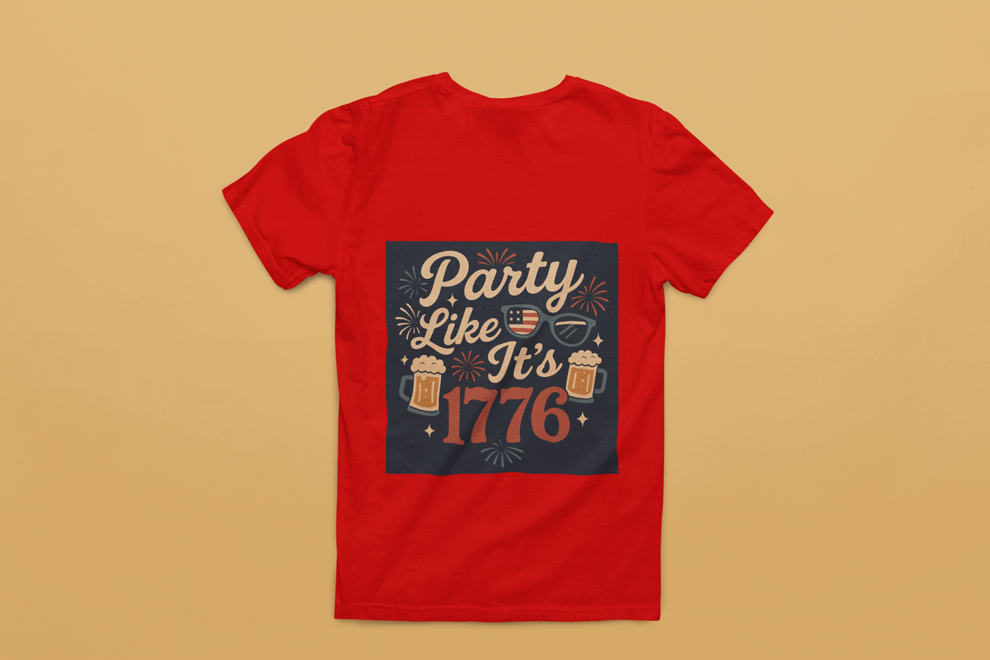 Party Like It’s 1776 T-Shirt | Funny 4th of July Party Shirt | Patriotic Beer Lover Tee | Retro Independence Day T-Shirt for Men & Women