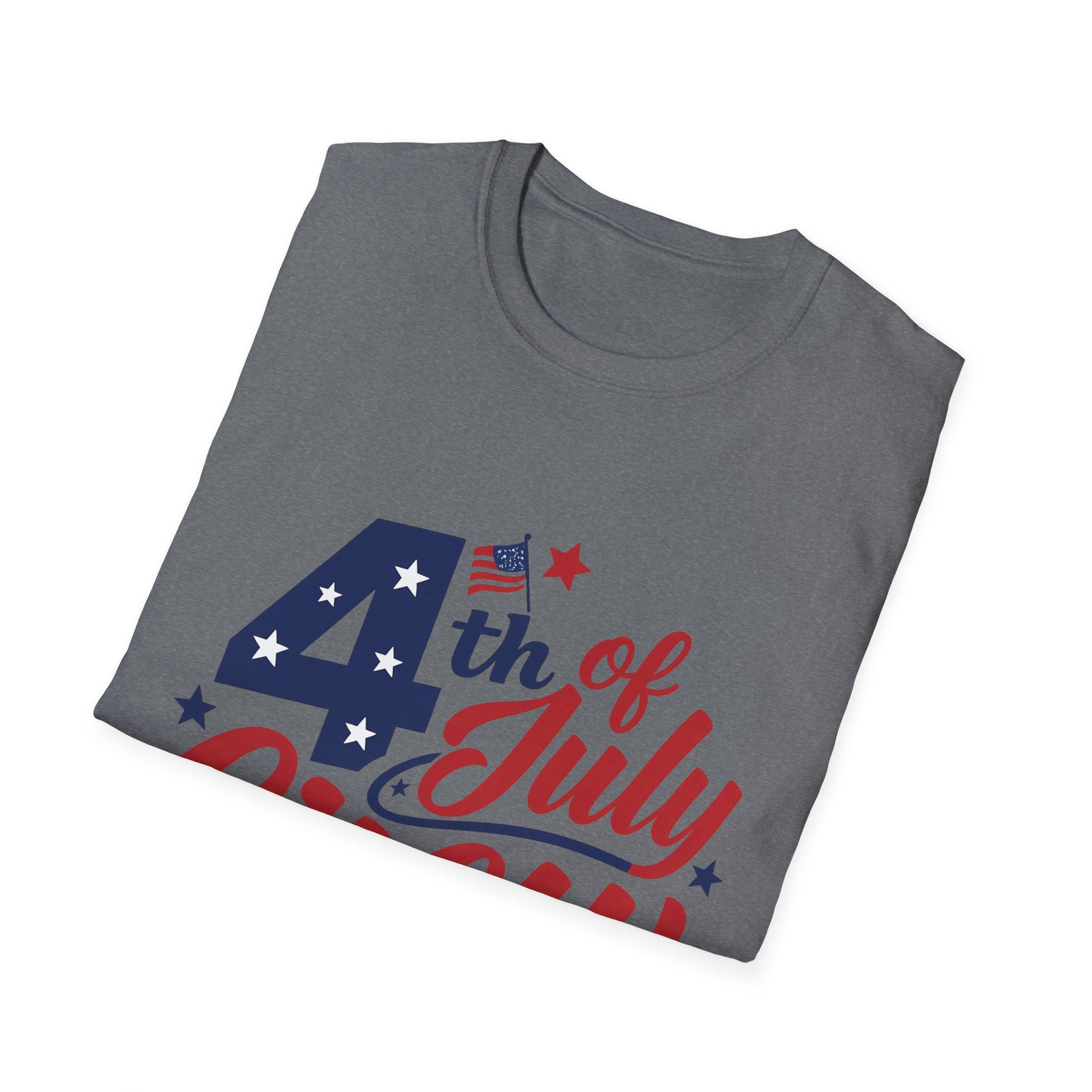 4th of July Crew Unisex Softstyle T-Shirt, Patriotic Tee, Independence Day Shirt, Summer Celebration Wear, Family Reunion Outfit - The Shara Prints